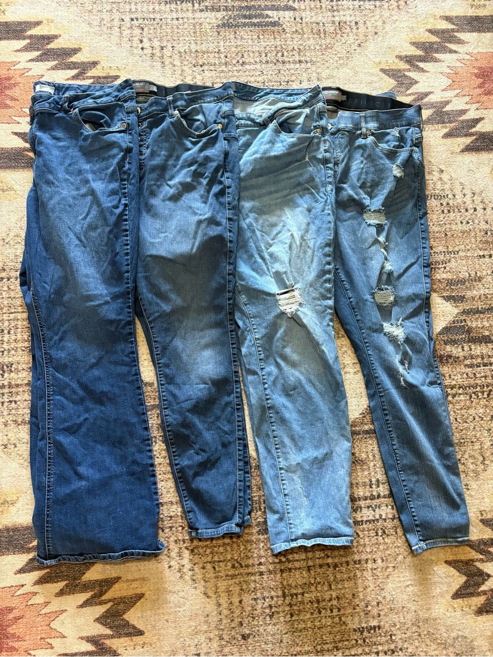 Torrid Size 22 Tall Four Blue Denim Jeans Bundle